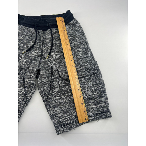 Athletic Shorts Mens Small Black Gray Drawstring Sportswear Loungewear Active - Picture 2 of 8